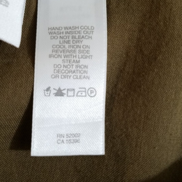 Vintage Liz Claiborne Silk Applique Skirt- A-line Olive Lime 14P Two Lay… - Picture 6 of 9